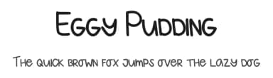 Eggy Pudding by Wizzah — Script Handwritten Font — thumbnail 1
