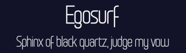 Egosurf by Chequered Ink — Sans Serif Font — thumbnail 2