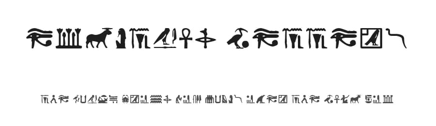 Egyptian Letters by Ding Bang — Dingbats Font