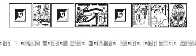 Egyptian by Darrian Lynx — Dingbats Font