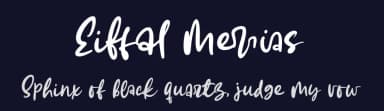 Eiffal Merrias by AZ Std — Script Handwritten Font — thumbnail 2