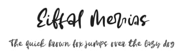 Eiffal Merrias by AZ Std — Script Handwritten Font — thumbnail 1
