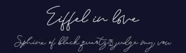 Eiffel in love by Letterara — Script Handwritten Font — thumbnail 2
