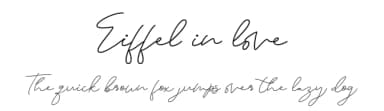Eiffel in love by Letterara — Script Handwritten Font — thumbnail 1