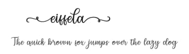 Eiffela by Bexxtype — Script Handwritten Font — thumbnail 1