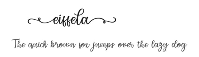 Eiffela by Bexxtype — Script Handwritten Font