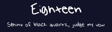 Eighteen by Scarlett — Script Handwritten Font — thumbnail 2