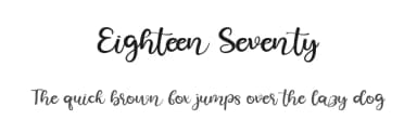 Eighteen Seventy by Winarko — Script Handwritten Font — thumbnail 1