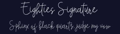 Eighties Signature by Airotype — Script Handwritten Font — thumbnail 2