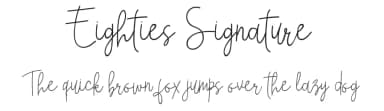 Eighties Signature by Airotype — Script Handwritten Font — thumbnail 1