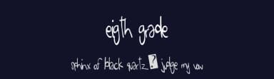 Eigth Grade by Xerographer Fonts — Script Handwritten Font — thumbnail 2