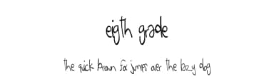 Eigth Grade by Xerographer Fonts — Script Handwritten Font — thumbnail 1