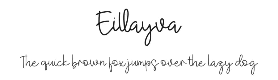 Eillayva by Integritype Studio — Script Handwritten Font