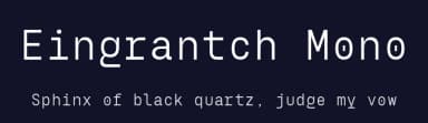 Eingrantch Mono by Harmnessless Type — Sans Serif Font — thumbnail 2
