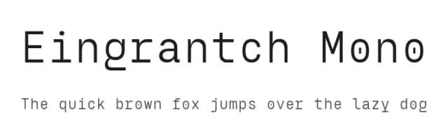 Eingrantch Mono by Harmnessless Type — Sans Serif Font