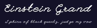 Einstein Grand by Geronimo Font Studios — Script Handwritten Font — thumbnail 2