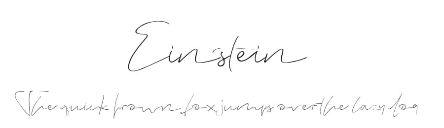 Einstein by Mariyana — Script Handwritten Font