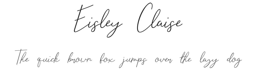 Eisley Claise by NendesKombet — Script Handwritten Font