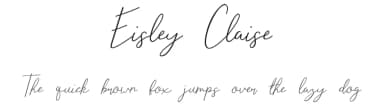 Eisley Claise by NendesKombet — Script Handwritten Font — thumbnail 1