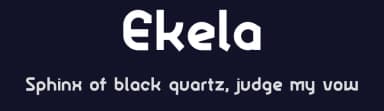 Ekela by AukimVisuel — Sans Serif Font — thumbnail 2