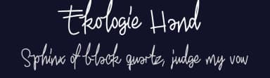 Ekologie Hand by Måns Grebäck — Script Handwritten Font — thumbnail 2