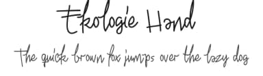 Ekologie Hand by Måns Grebäck — Script Handwritten Font — thumbnail 1