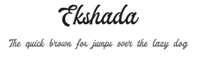 Ekshada by Hasto Nsp — Script Handwritten Font — thumbnail 1