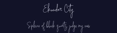 Ekuador City by Pidco Art — Script Handwritten Font — thumbnail 2