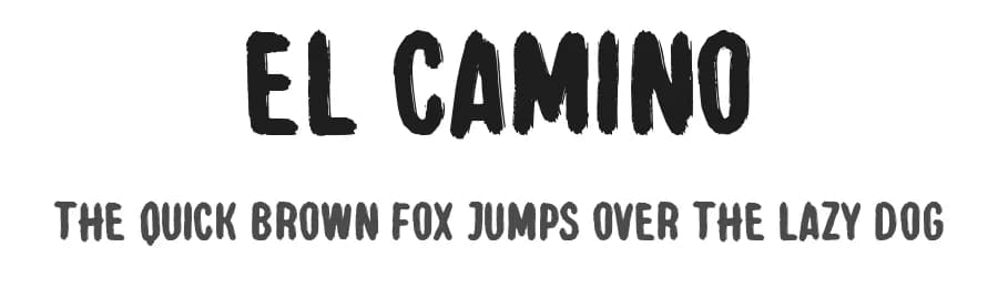 El Camino by Woodcutter — Script Handwritten Font
