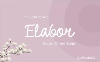 Elabor Font by visualide — Script Handwritten Font — thumbnail 1