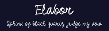 Elabor by Ahmad Adib — Script Handwritten Font — thumbnail 2