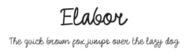 Elabor by Ahmad Adib — Script Handwritten Font — thumbnail 1