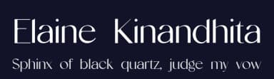 Elaine Kinandhita by UI Creative — Sans Serif Font — thumbnail 2