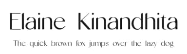 Elaine Kinandhita by UI Creative — Sans Serif Font — thumbnail 1