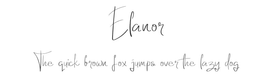 Elanor by LetterStock Std — Script Handwritten Font