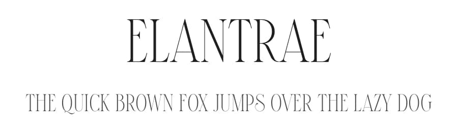 Elantrae by VPcreativeshop — Serif Font