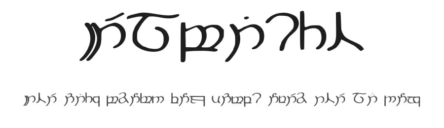 Elbisch by Haldir — Dingbats Font