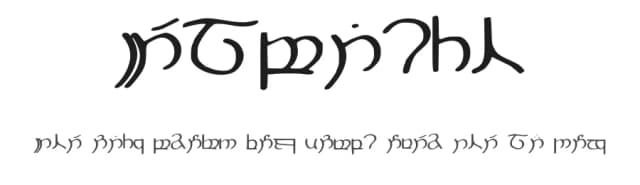 Elbisch by Haldir — Dingbats Font