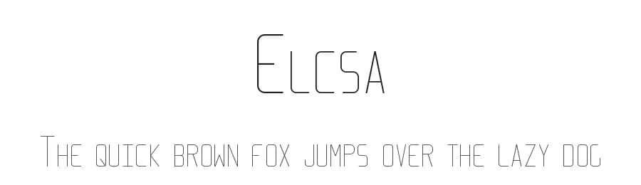 Elcsa by Asclê de Oliveira — Sans Serif Font — preview 1