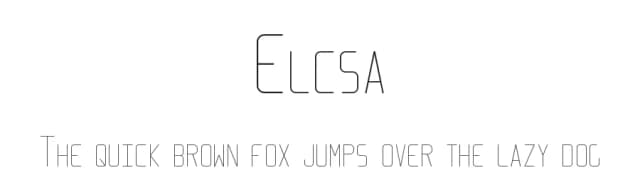 Elcsa by Asclê de Oliveira — Sans Serif Font
