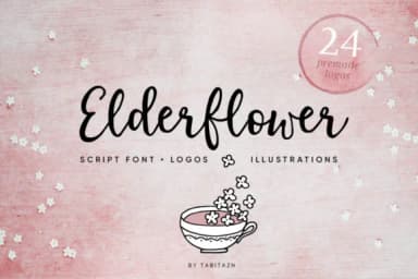 Elderflower Font by Tabita's shop — Script Handwritten Font — thumbnail 1