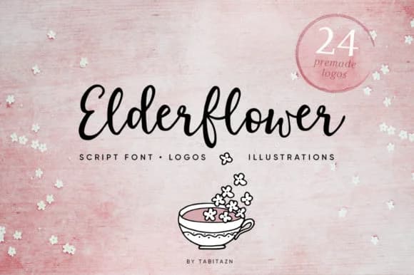 Elderflower Font by Tabita's shop — Script Handwritten Font
