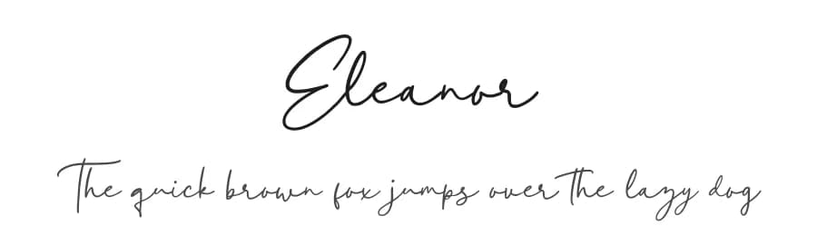 Eleanor by Creatype Studio — Script Handwritten Font