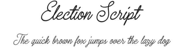 Election Script by Mikrojihad Typography — Script Handwritten Font
