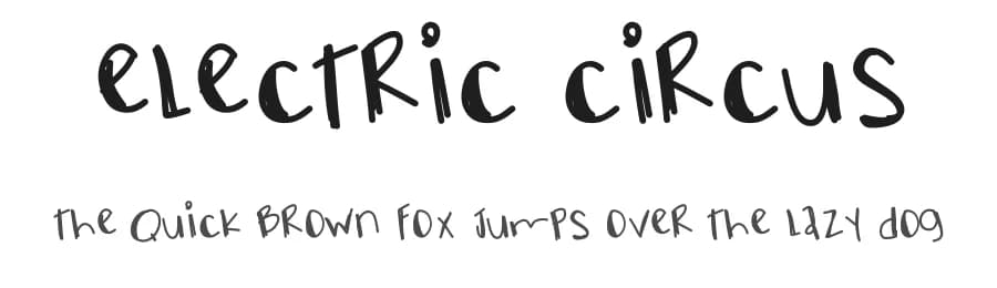 Electric Circus by Des Gomez — Script Handwritten Font