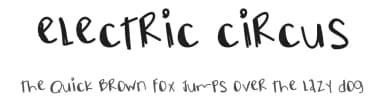 Electric Circus by Des Gomez — Script Handwritten Font — thumbnail 1