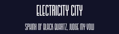 Electricity City by Steven Joss — Sans Serif Font — thumbnail 2