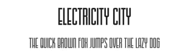 Electricity City by Steven Joss — Sans Serif Font — thumbnail 1