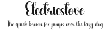 Electricstove by Andi Moz — Script Handwritten Font — thumbnail 1