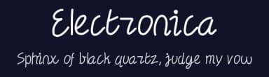Electronica by Jake Luedecke — Script Handwritten Font — thumbnail 2